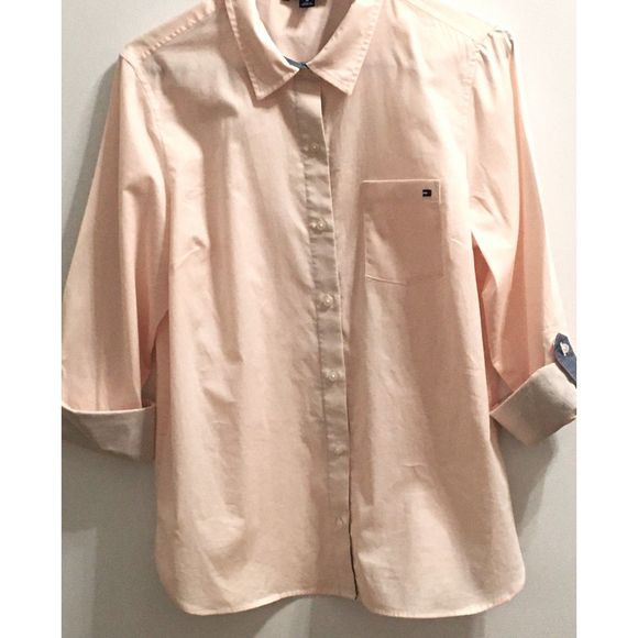 Tommy Hilfiger Tops - Tommy Hilfiger Button Down Pink Women's Shirt Med.